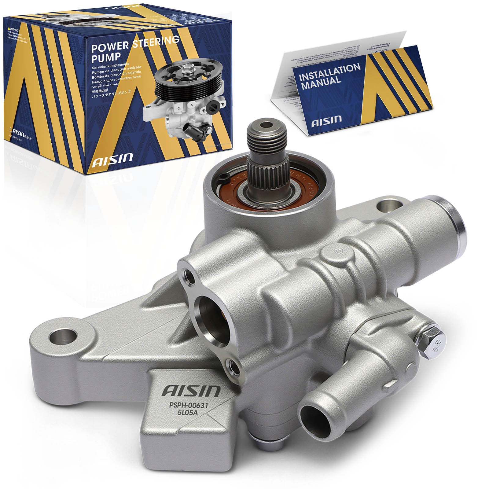 PSPH-00631 Power Steering Pump Without Pulley, Without Reservoir