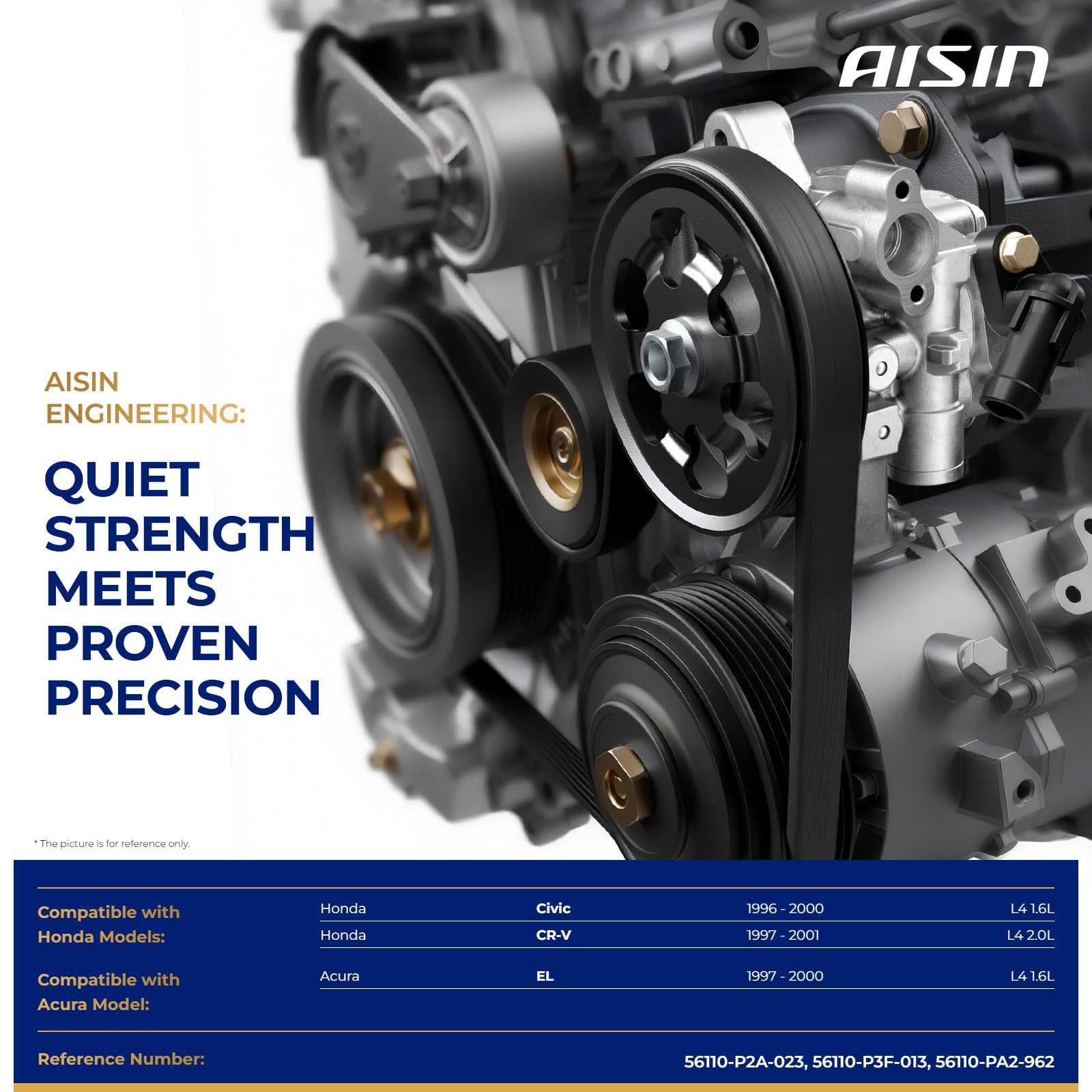 PSPH-00631 Power Steering Pump Without Pulley, Without Reservoir - Image 2
