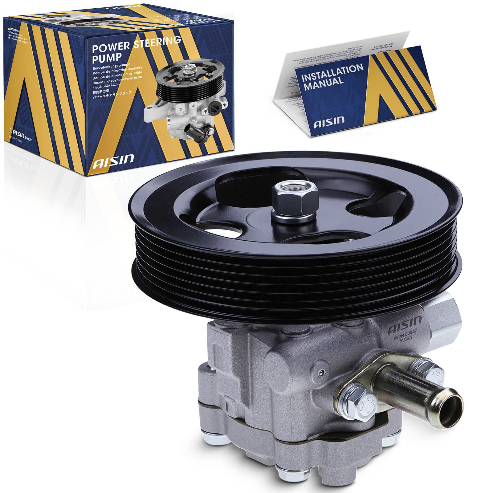 PSPN-00334 Power Steering Pump 5.6L, 8Cyl With Pulley, Without Reservoir