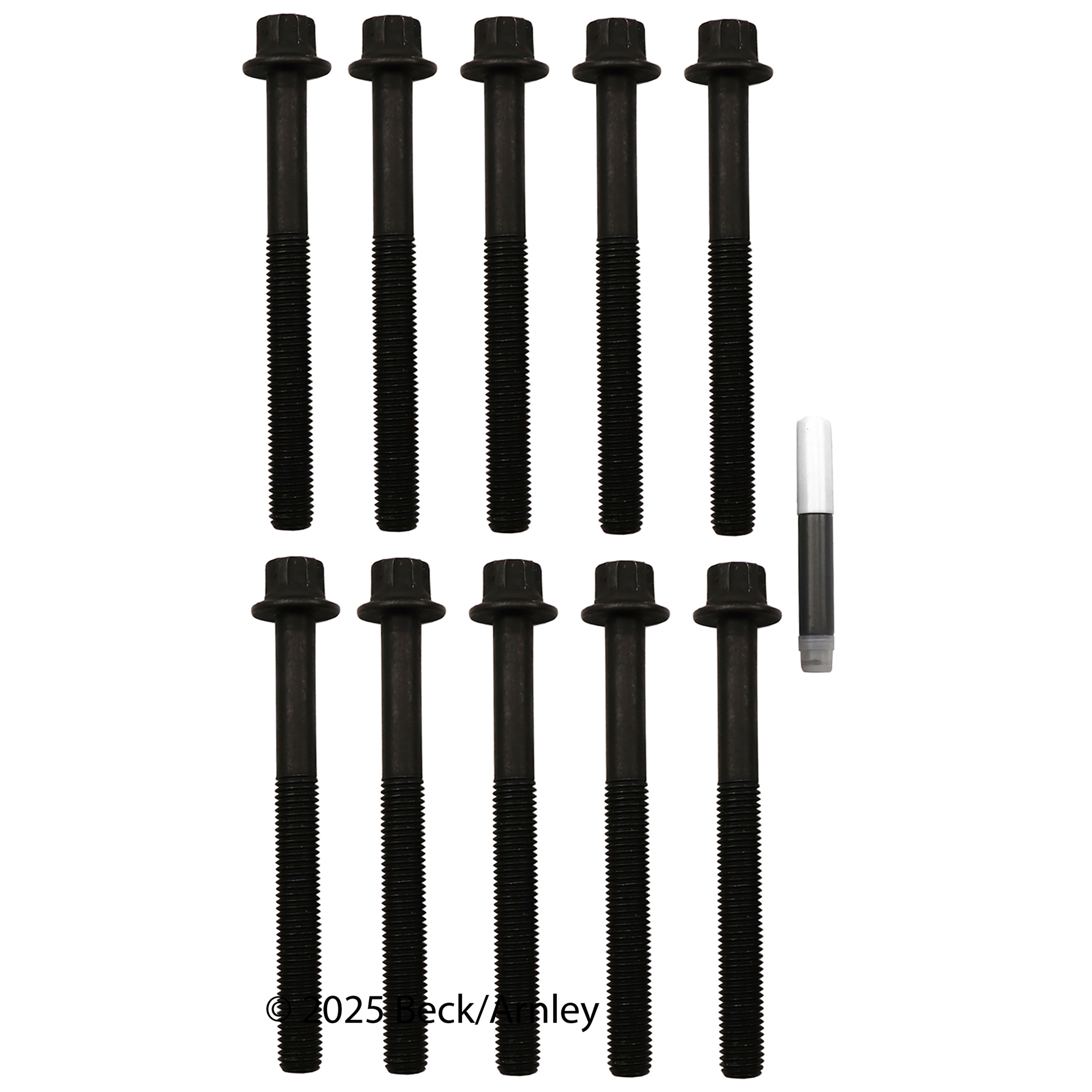 016-1073 OE Replacement Series Cylinder Head Bolt, Set of 10