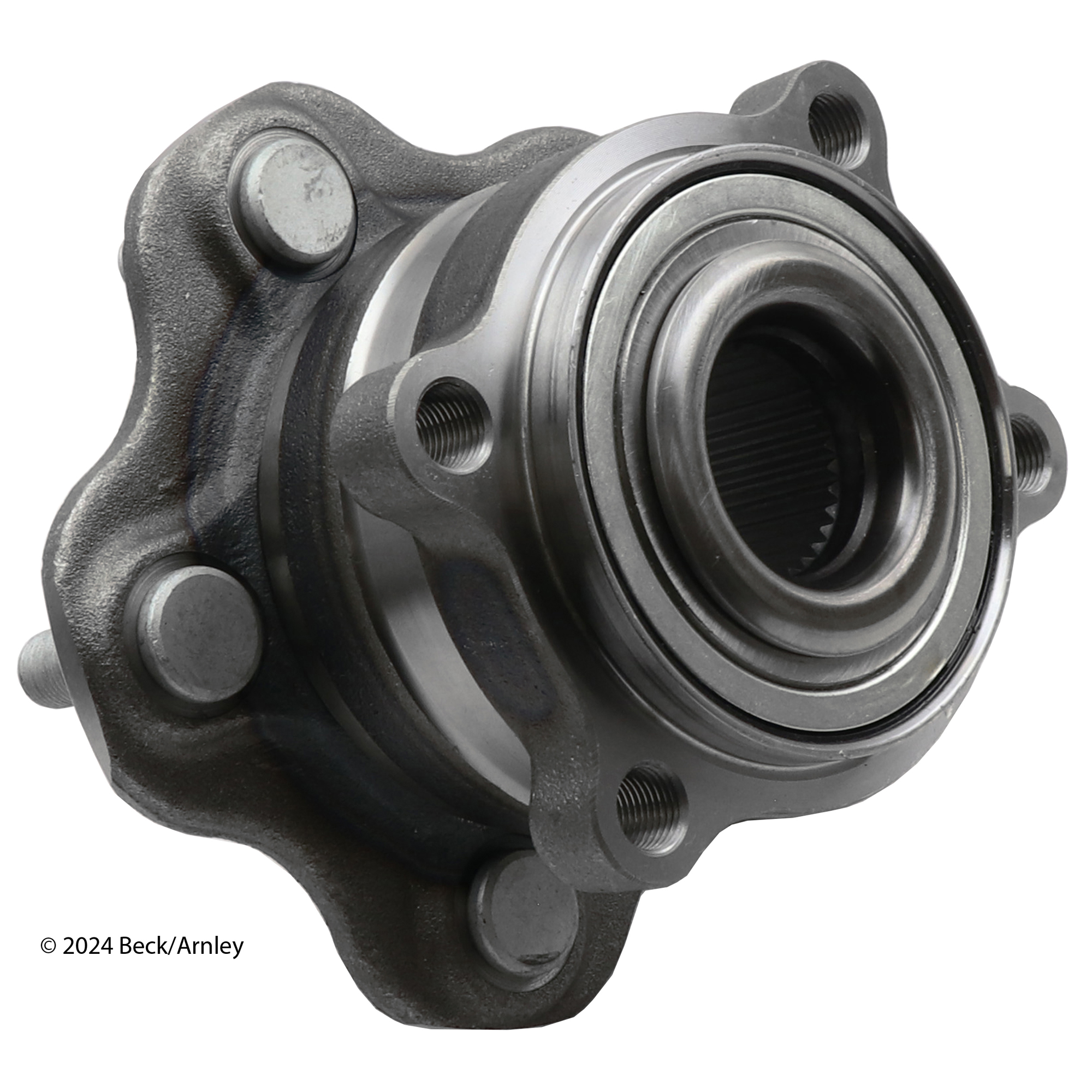 051-6354 Rear, Driver or Passenger Side Wheel Hub, 5 Lugs, With Bearing, OE Replacement