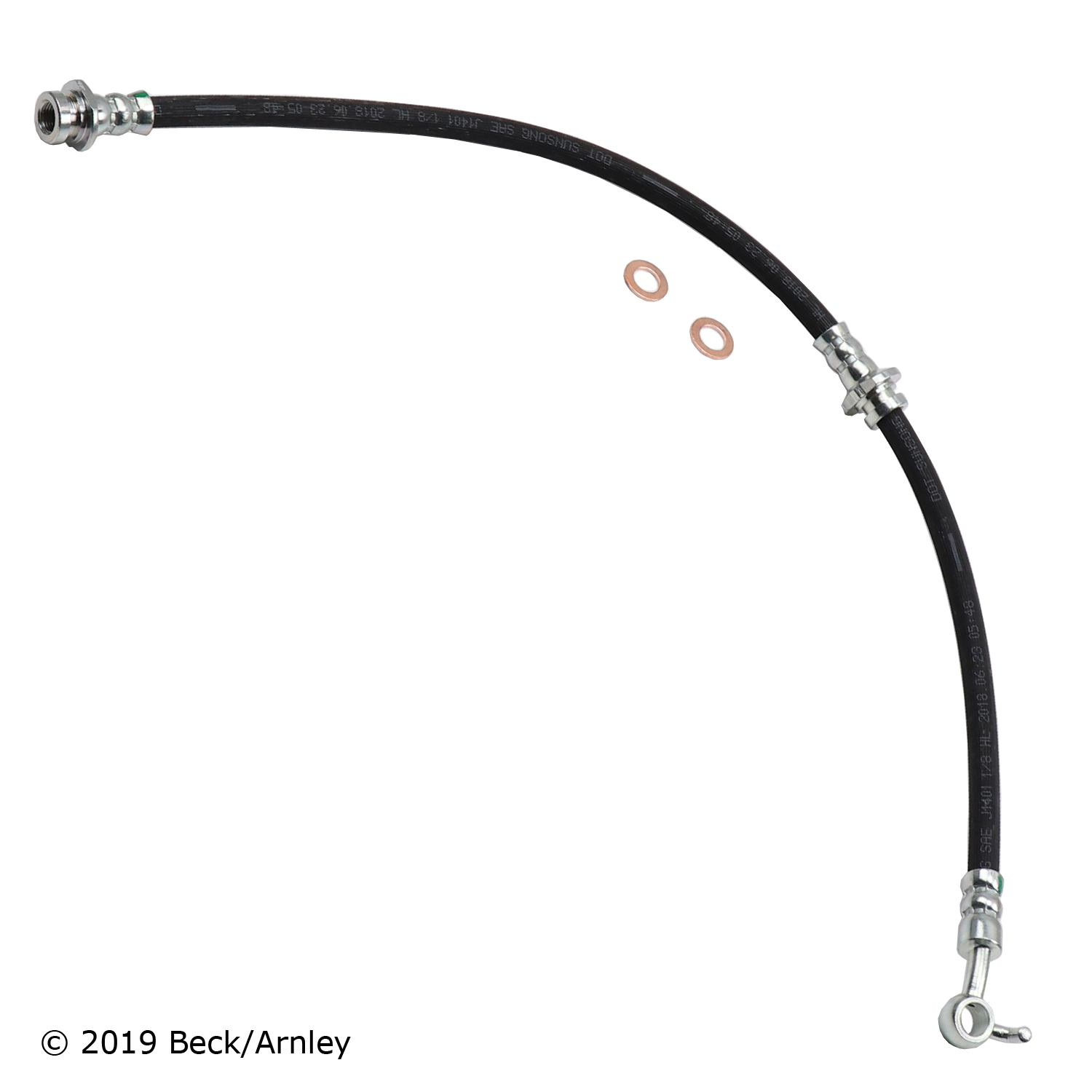 073-2083 Front, Passenger Side OE Replacement Series Brake Line