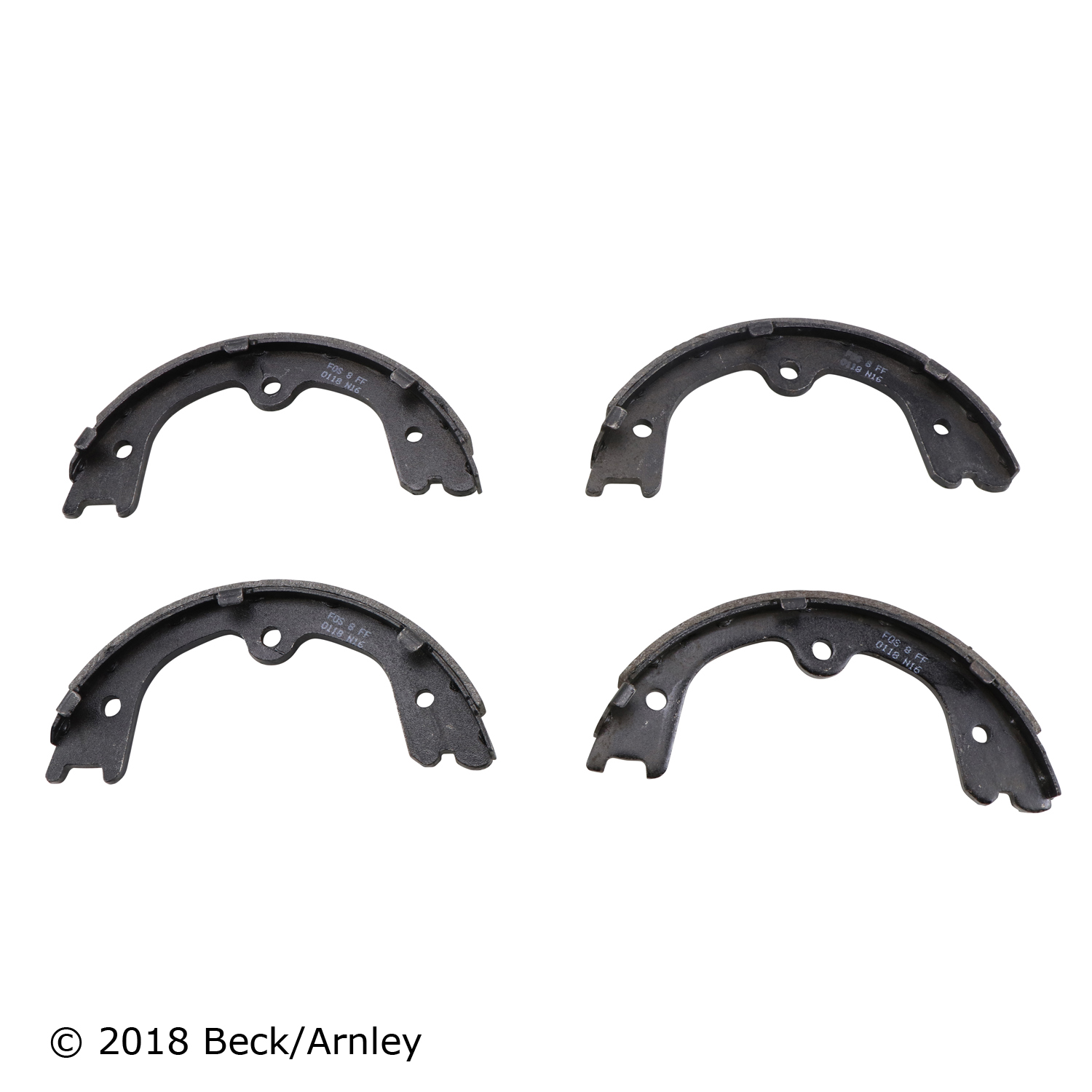 081-3205 Parking Brake Shoe - Direct Fit, 2-Wheel Set