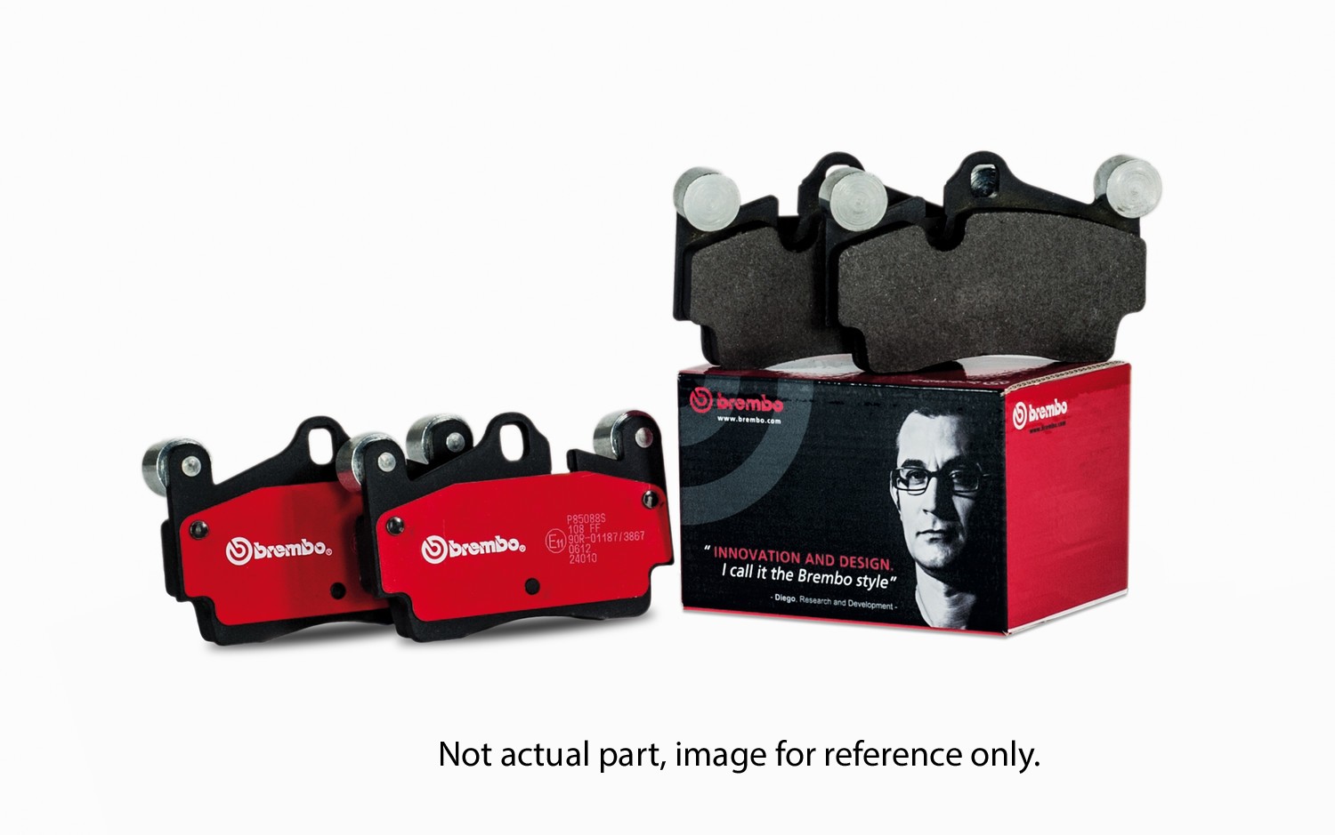P28089N Rear PRIME Series Ceramic Brake Pad Set - Image 2