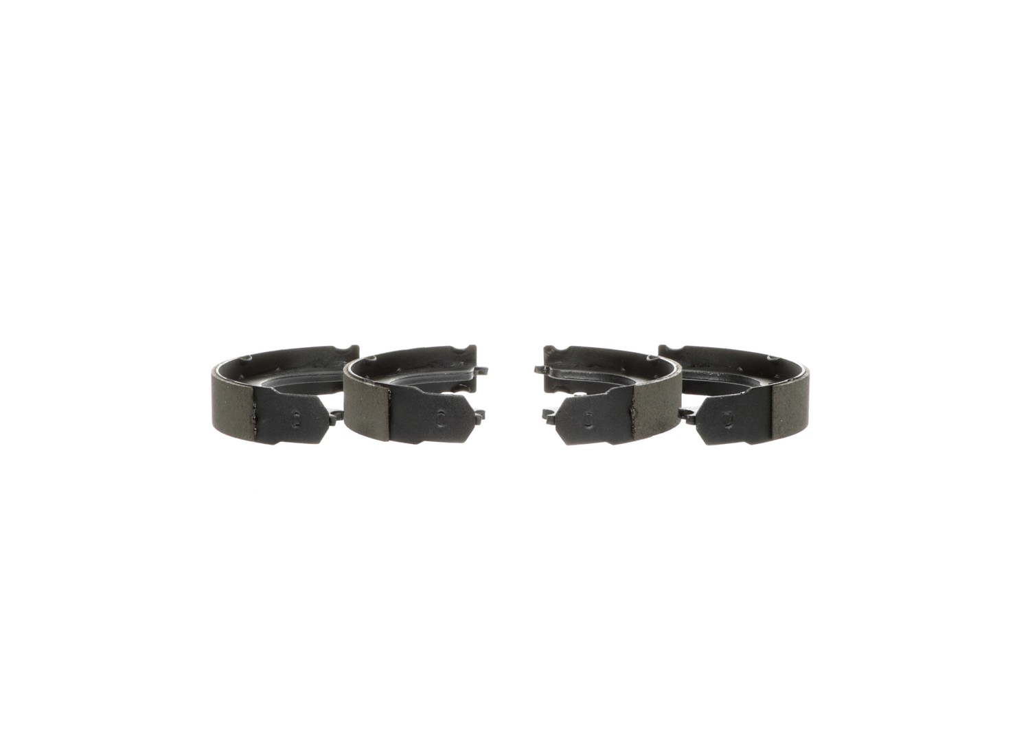 BS887 Parking Brake Shoe - Direct Fit, 2-Wheel Set