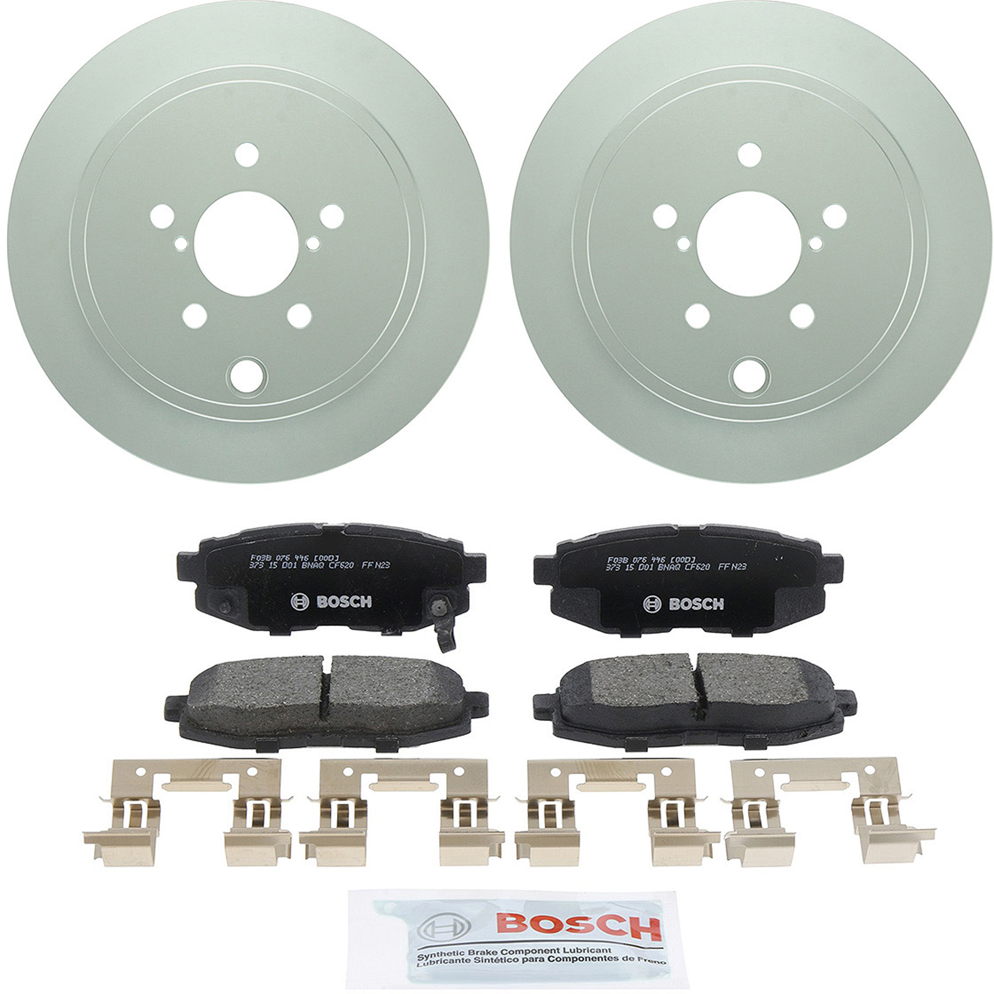 C1124481481 2-Wheel Set Rear Brake Disc and Pad Kit, 289.7 mm QuietCast Series, Includes (1) Brake Pad Set and (2) Brake Disc