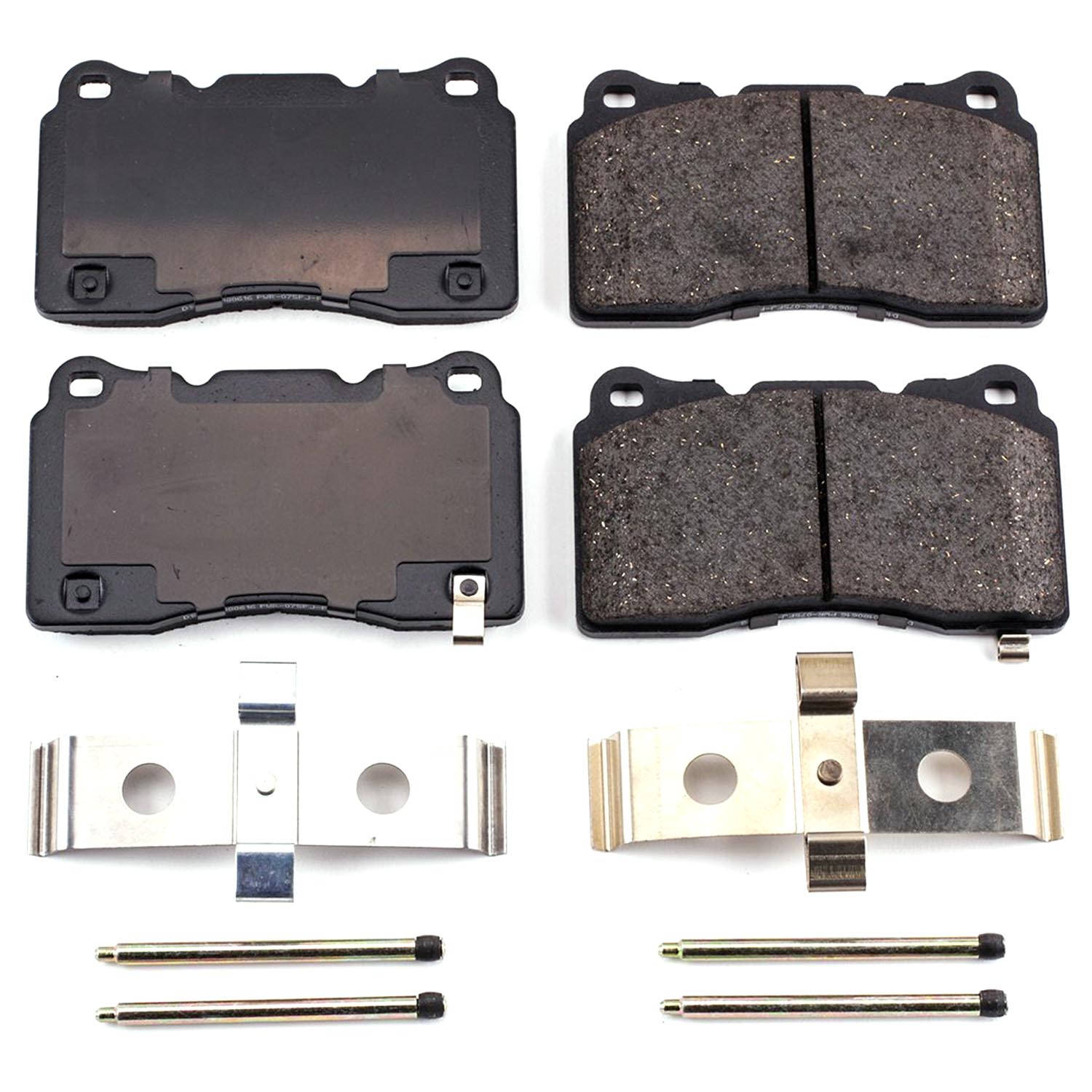 CRK9080 Front Brake Disc and Pad Kit, Cross-Drilled, 5 Lugs, 340.2 mm, Ceramic, Z17 Evolution Geomet Coated