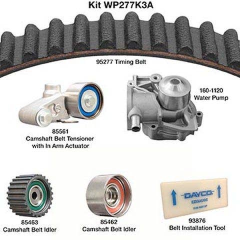 Dayco WP277K3A | Engine Timing Belt Kit with Water Pump