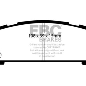 DP2821 Rear Greenstuff 2000 Aramid Fiber Sport Aramid Fiber Brake Pad Set