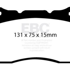 DP31210C Front Redstuff Ceramic Low Dust Aramid Fiber Ceramic Brake Pad Set