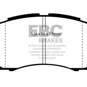 DP4966R Front Yellowstuff Street and Track Aramid Fiber Brake Pad Set