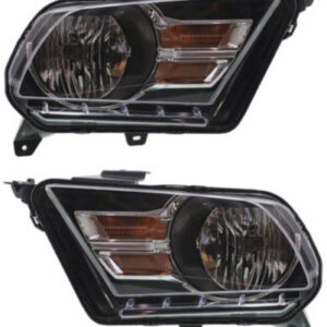 Driver and Passenger Side Halogen Headlight, With bulb(s), OE Replacement, Convertible/Coupe