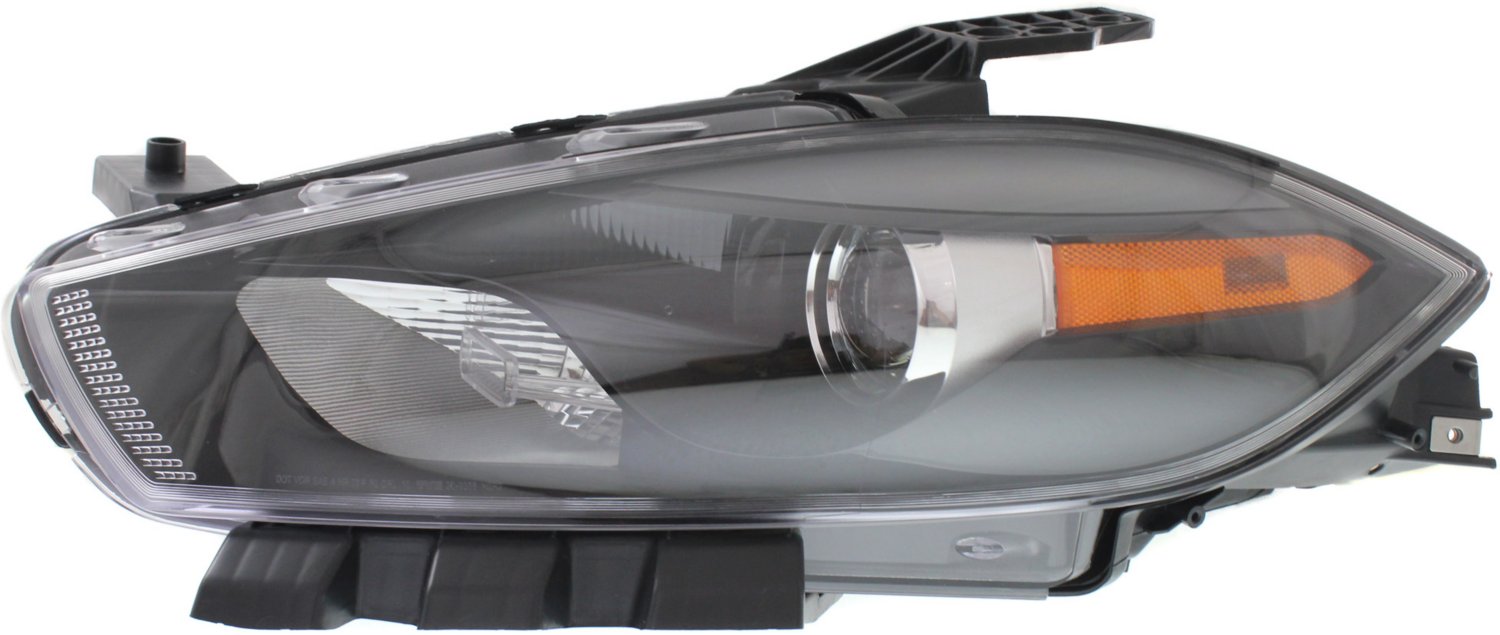 Driver and Passenger Side Halogen Headlights, with Bulbs, Black Interior