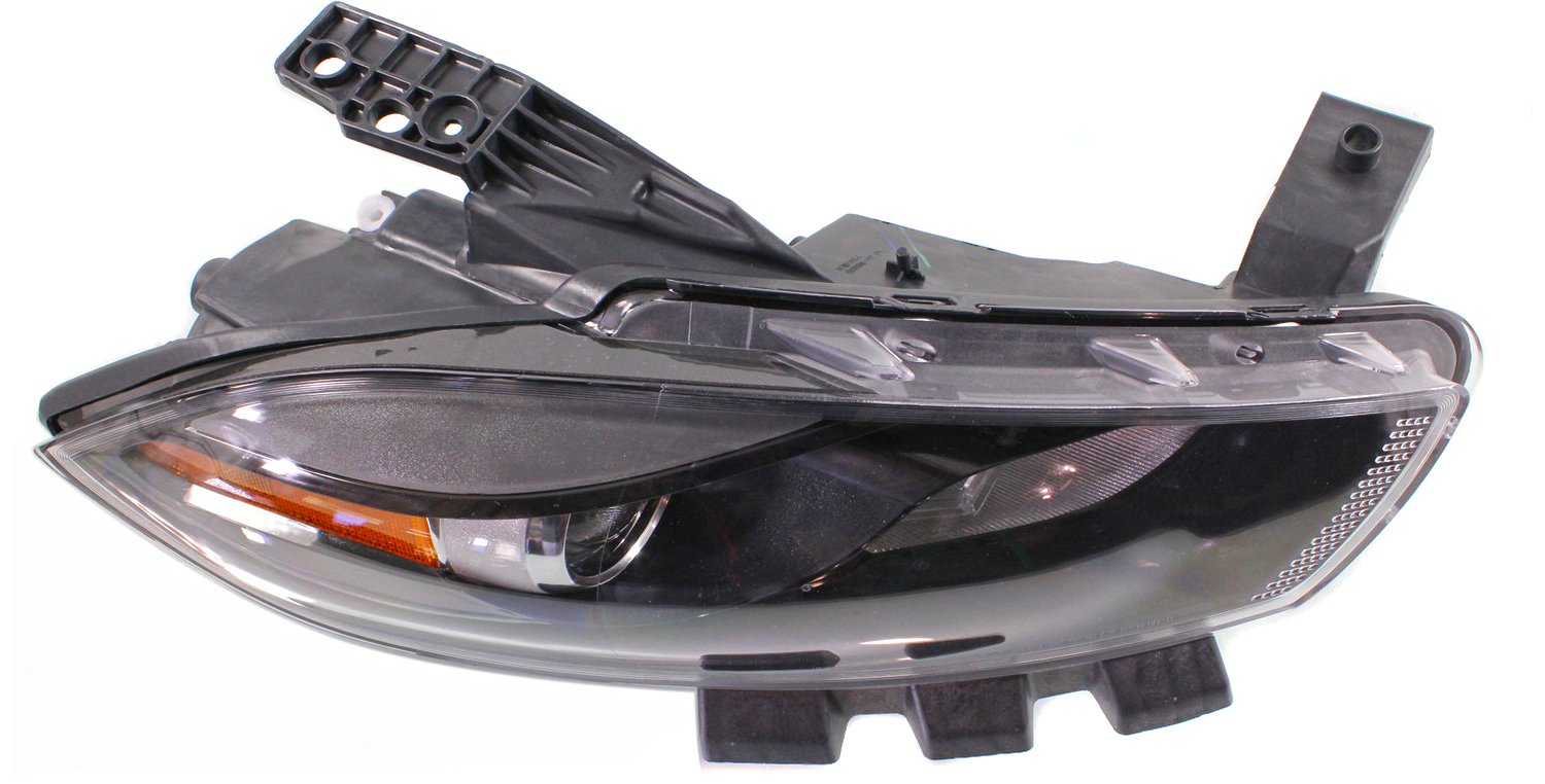 Driver and Passenger Side Halogen Headlights, with Bulbs, Black Interior