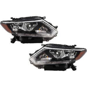 Driver and Passenger Side Headlight, with Bulbs, Halogen, (SL Model, Without Premium Package)/(S, SV Models)