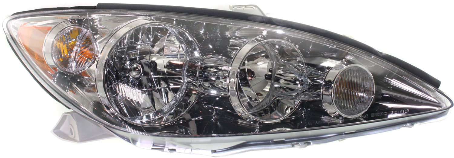 Driver and Passenger Side Headlights, with Bulb(s), Halogen, LE/XLE Models, USA Built Vehicle