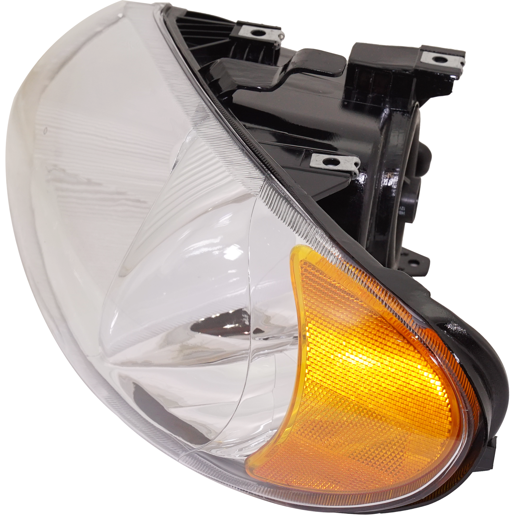 Driver and Passenger Side Headlights, with Bulbs, Halogen, 113.3 in. Short Wheelbase, without turn signal light Bulbs