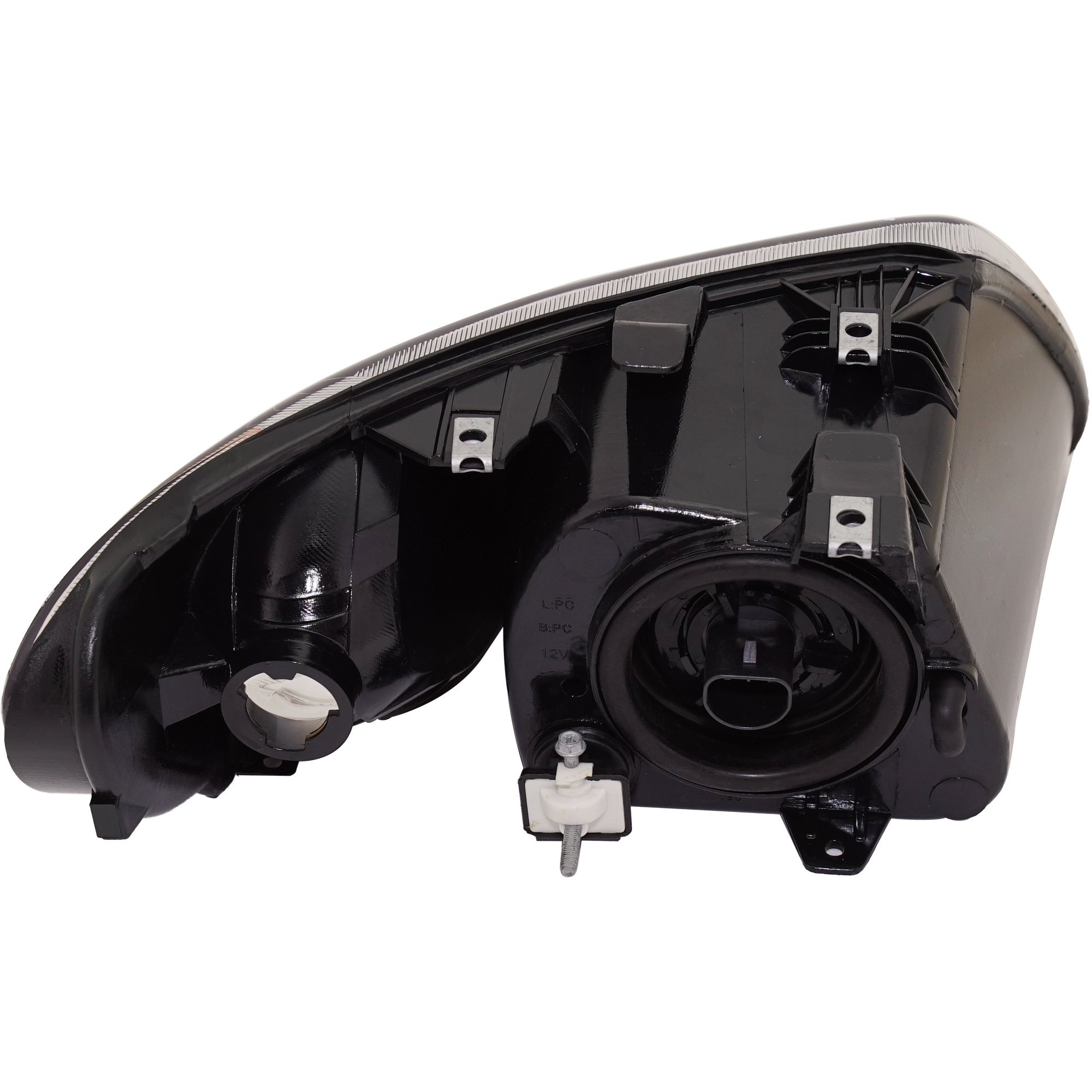 Driver and Passenger Side Headlights, with Bulbs, Halogen, 113.3 in. Short Wheelbase, without turn signal light Bulbs