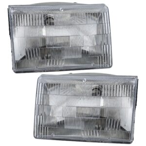 Driver and Passenger Side Headlights, with Bulbs, Halogen, Canada or USA Built Vehicle
