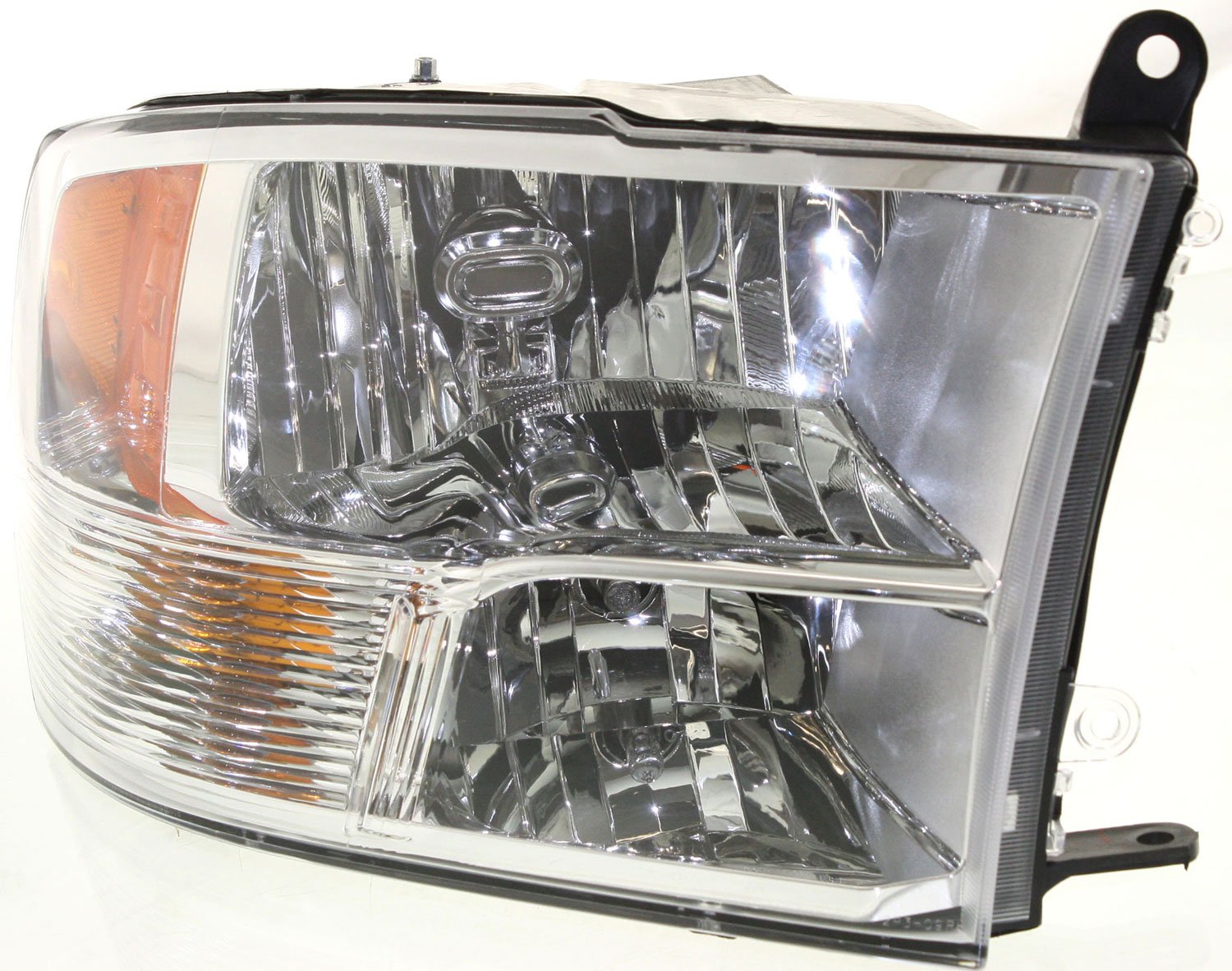 Driver and Passenger Side Headlights, with Bulbs, Halogen, For Models with Quad Lights, Dual beam Headlights