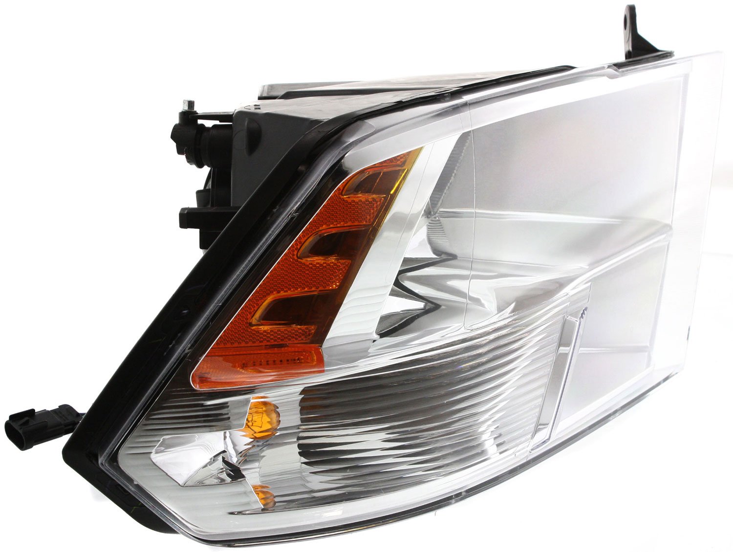 Driver and Passenger Side Headlights, with Bulbs, Halogen, For Models with Quad Lights, Dual beam Headlights