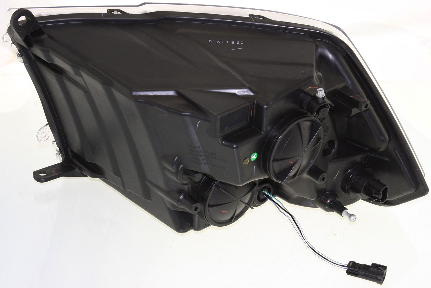 Driver and Passenger Side Headlights, with Bulbs, Halogen, For Models with Quad Lights, Dual beam Headlights