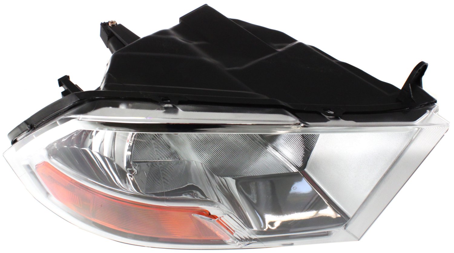 Driver and Passenger Side Headlights, with Bulbs, Halogen, For Models without Quad Lights, Single beam Headlights