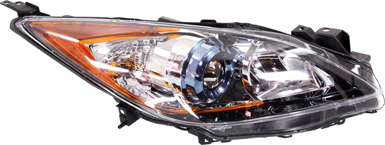 Driver and Passenger Side Headlights, with Bulbs, Halogen, Hatchback, 6-Speed