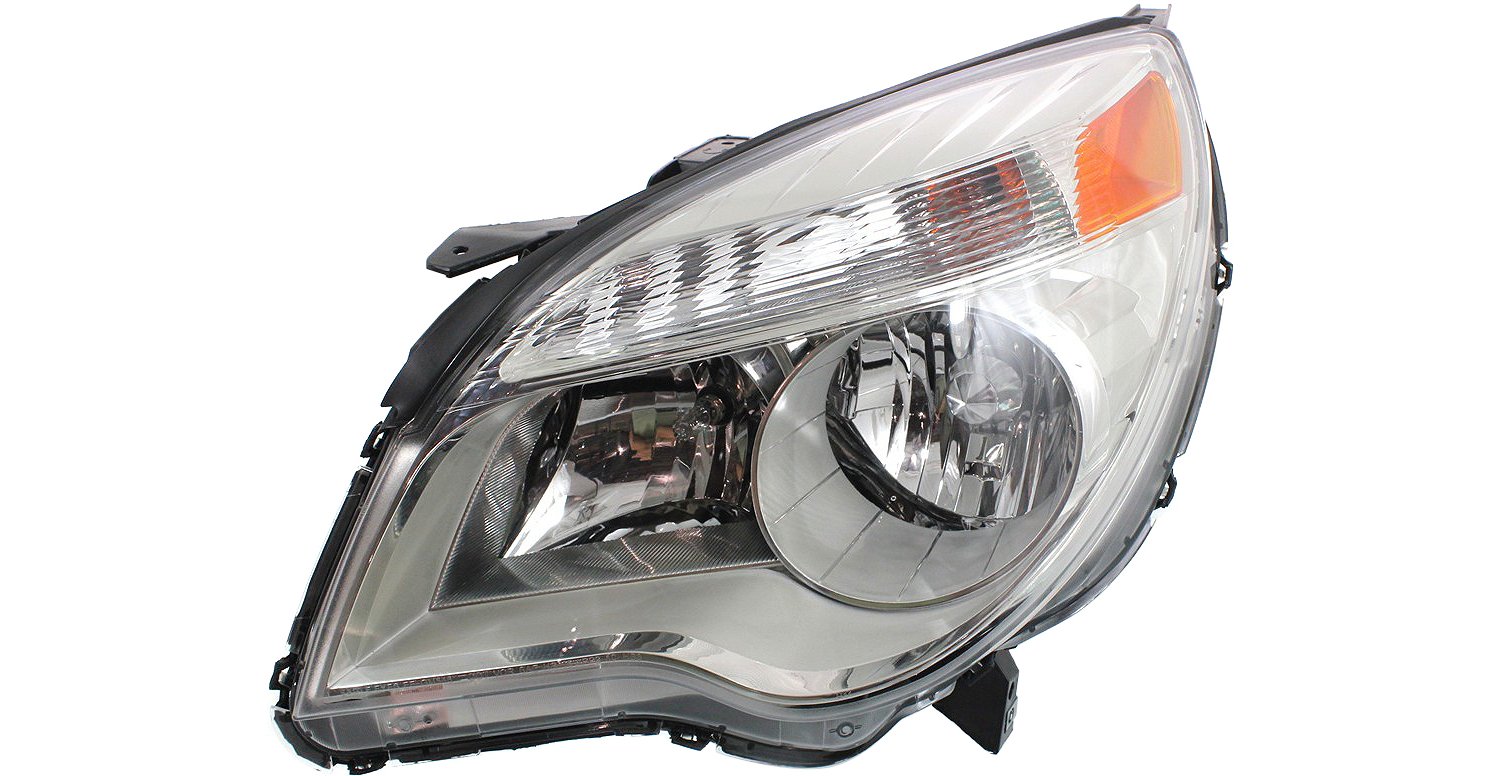 Driver and Passenger Side Headlights, with Bulbs, Halogen, Reflector Type