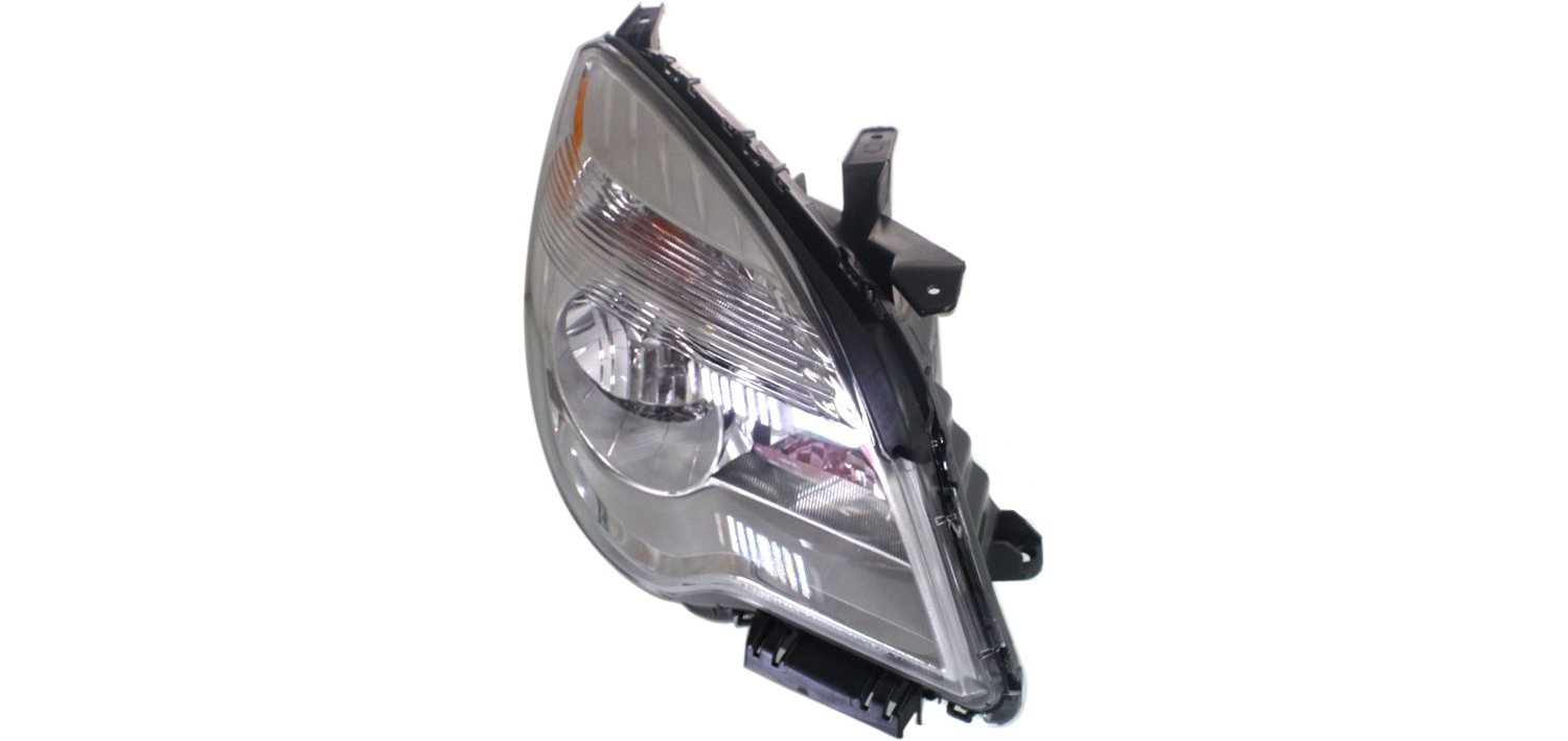 Driver and Passenger Side Headlights, with Bulbs, Halogen, Reflector Type
