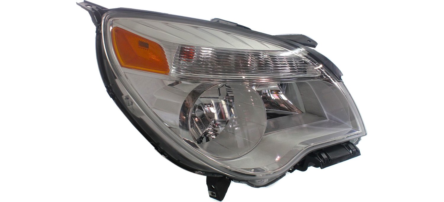 Driver and Passenger Side Headlights, with Bulbs, Halogen, Reflector Type
