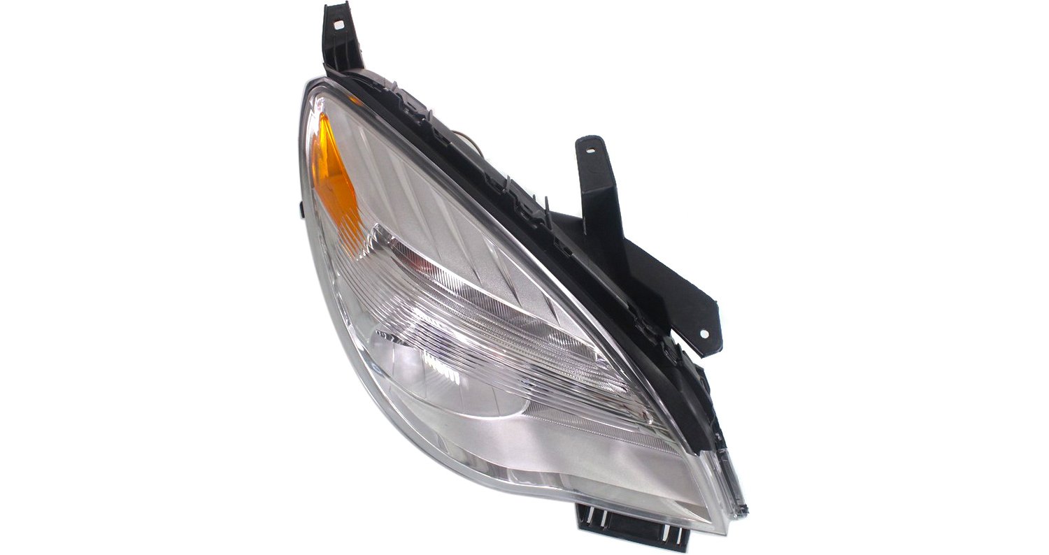 Driver and Passenger Side Headlights, with Bulbs, Halogen, Reflector Type
