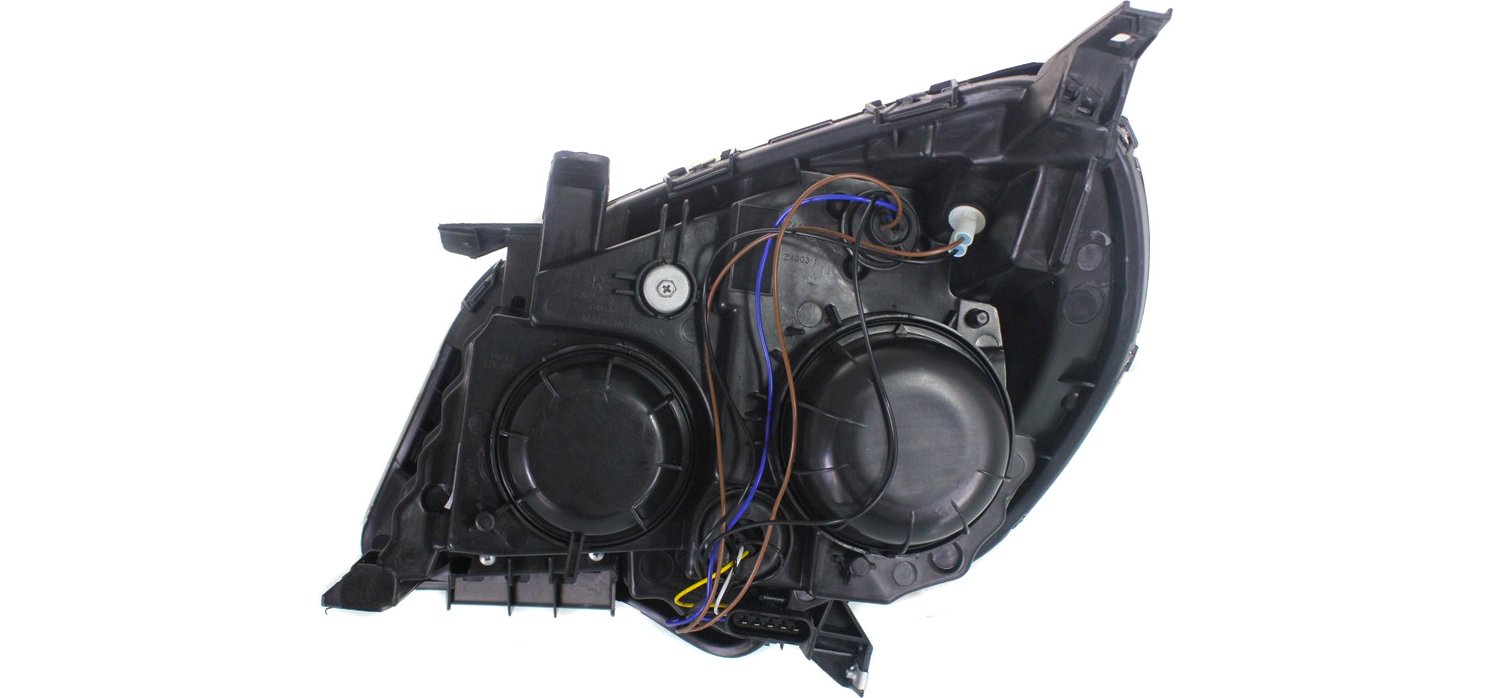 Driver and Passenger Side Headlights, with Bulbs, Halogen, Reflector Type