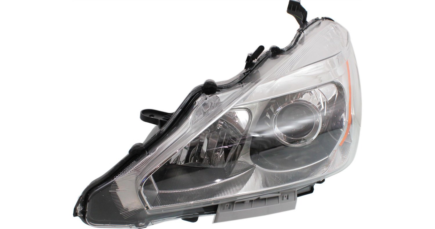 Driver and Passenger Side Headlights, with Bulbs, Halogen, Sedan