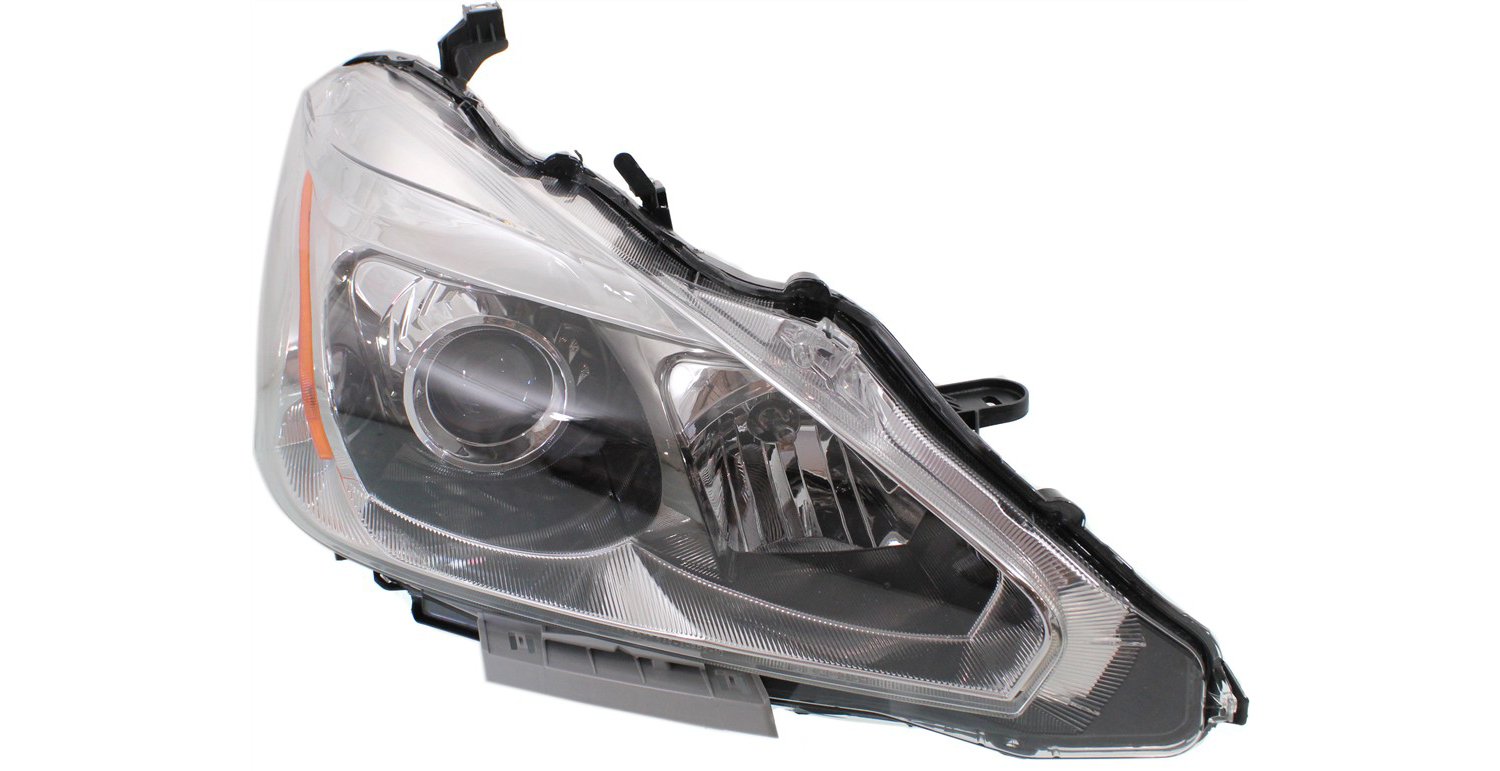 Driver and Passenger Side Headlights, with Bulbs, Halogen, Sedan