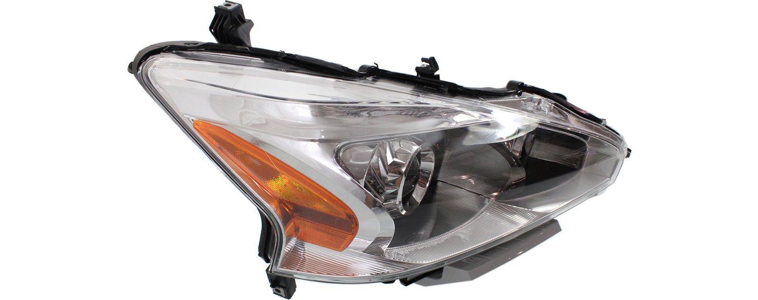 Driver and Passenger Side Headlights, with Bulbs, Halogen, Sedan