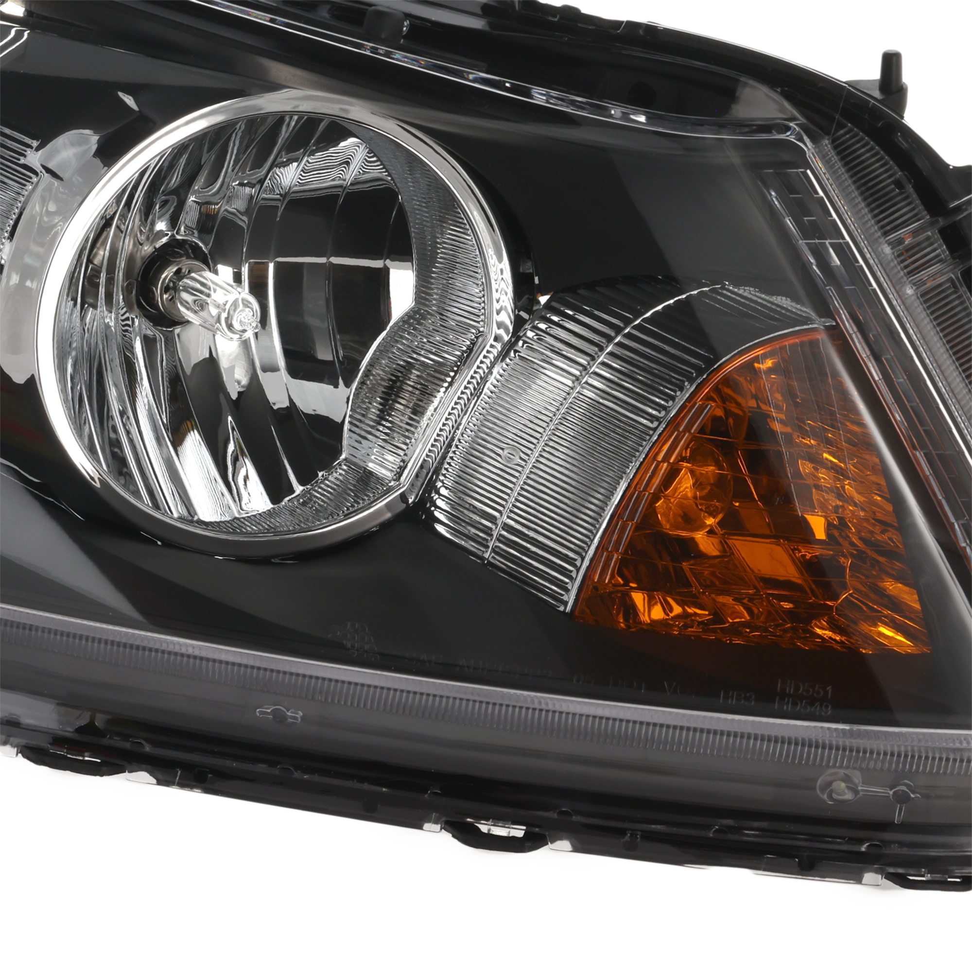 Driver and Passenger Side Headlights, with Bulbs, Halogen, Sedan