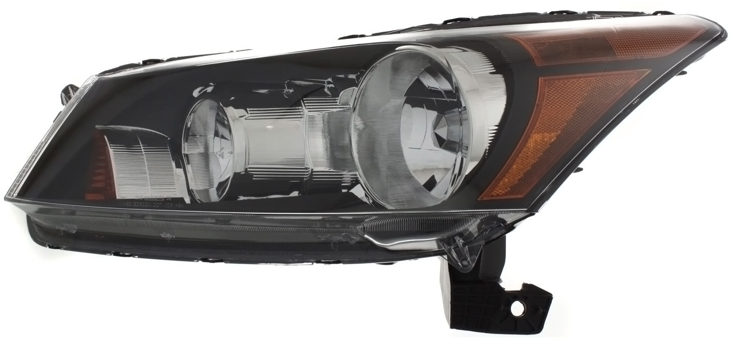 Driver and Passenger Side Headlights, with Bulbs, Halogen, Sedan, CAPA Certified