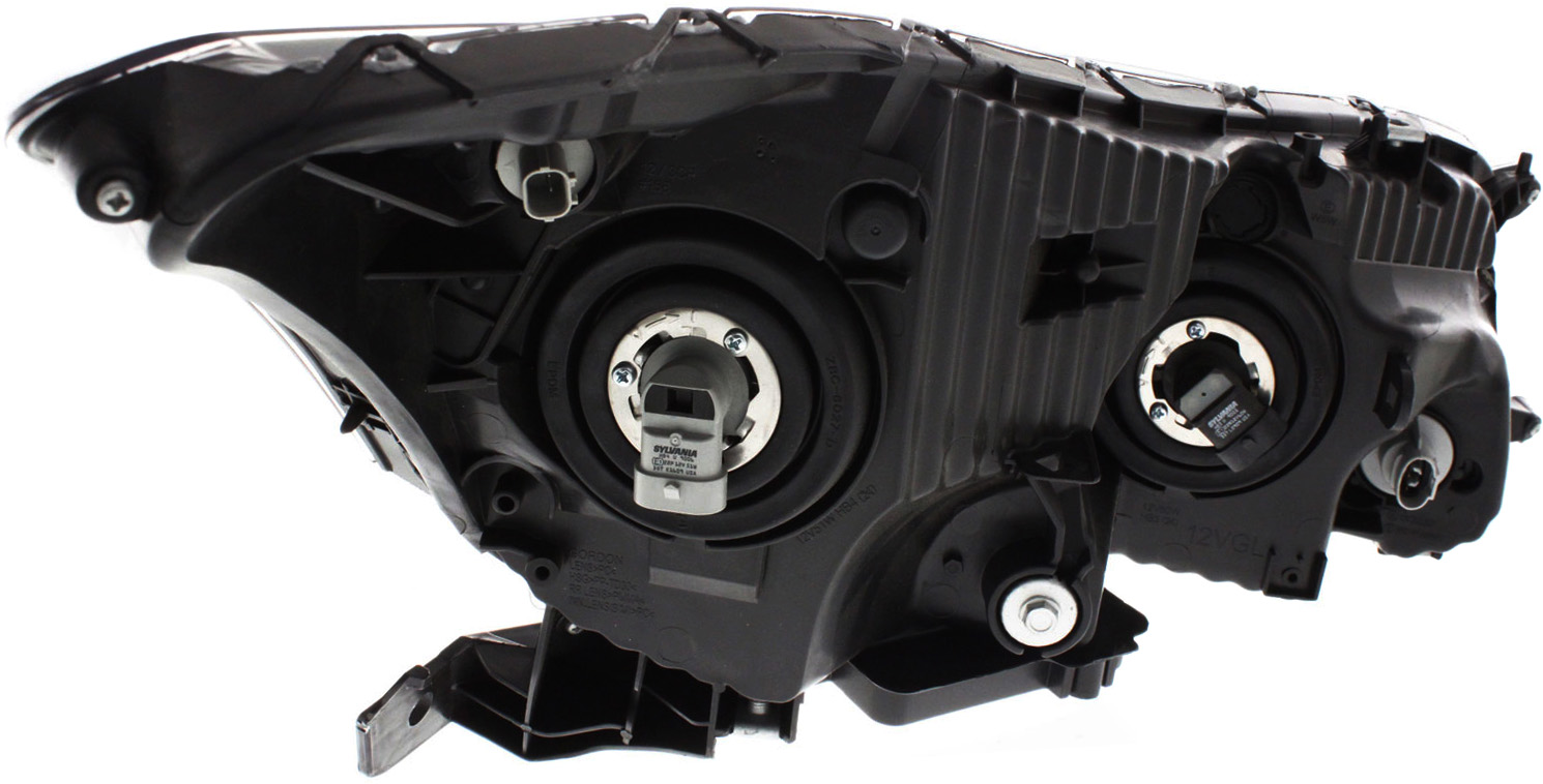 Driver and Passenger Side Headlights, with Bulbs, Halogen, Sedan, CAPA Certified