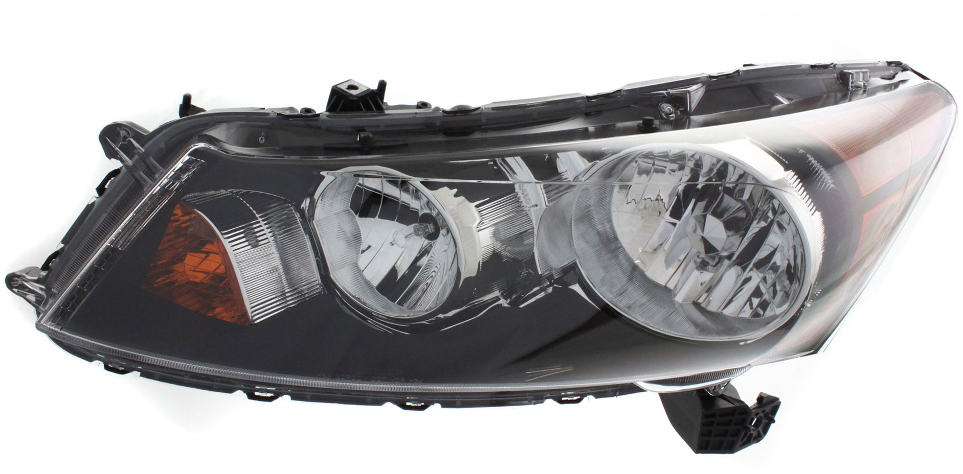 Driver and Passenger Side Headlights, with Bulbs, Halogen, Sedan, CAPA Certified