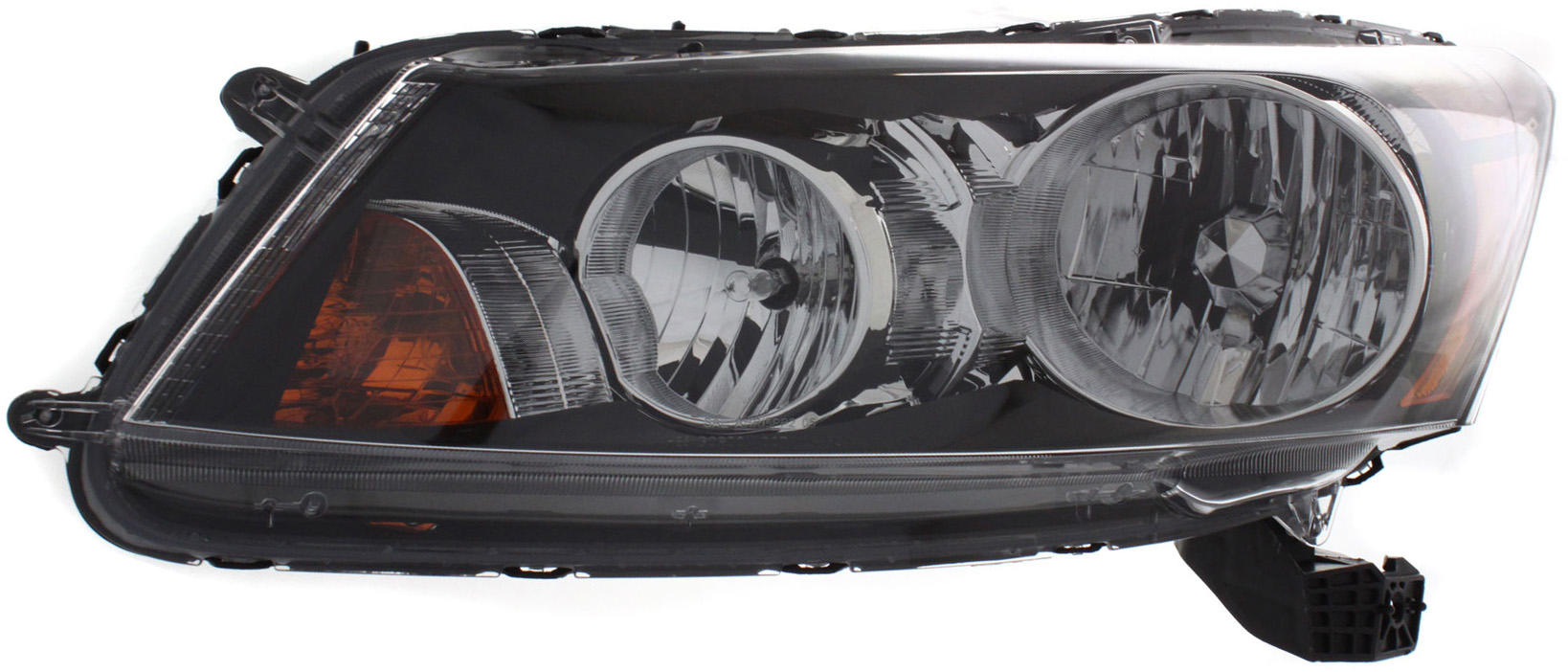 Driver and Passenger Side Headlights, with Bulbs, Halogen, Sedan, CAPA Certified