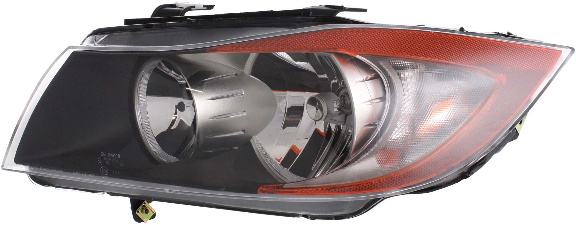 Driver and Passenger Side Headlights, with Bulbs, Halogen, Sedan/Wagon, E90/E91 Body