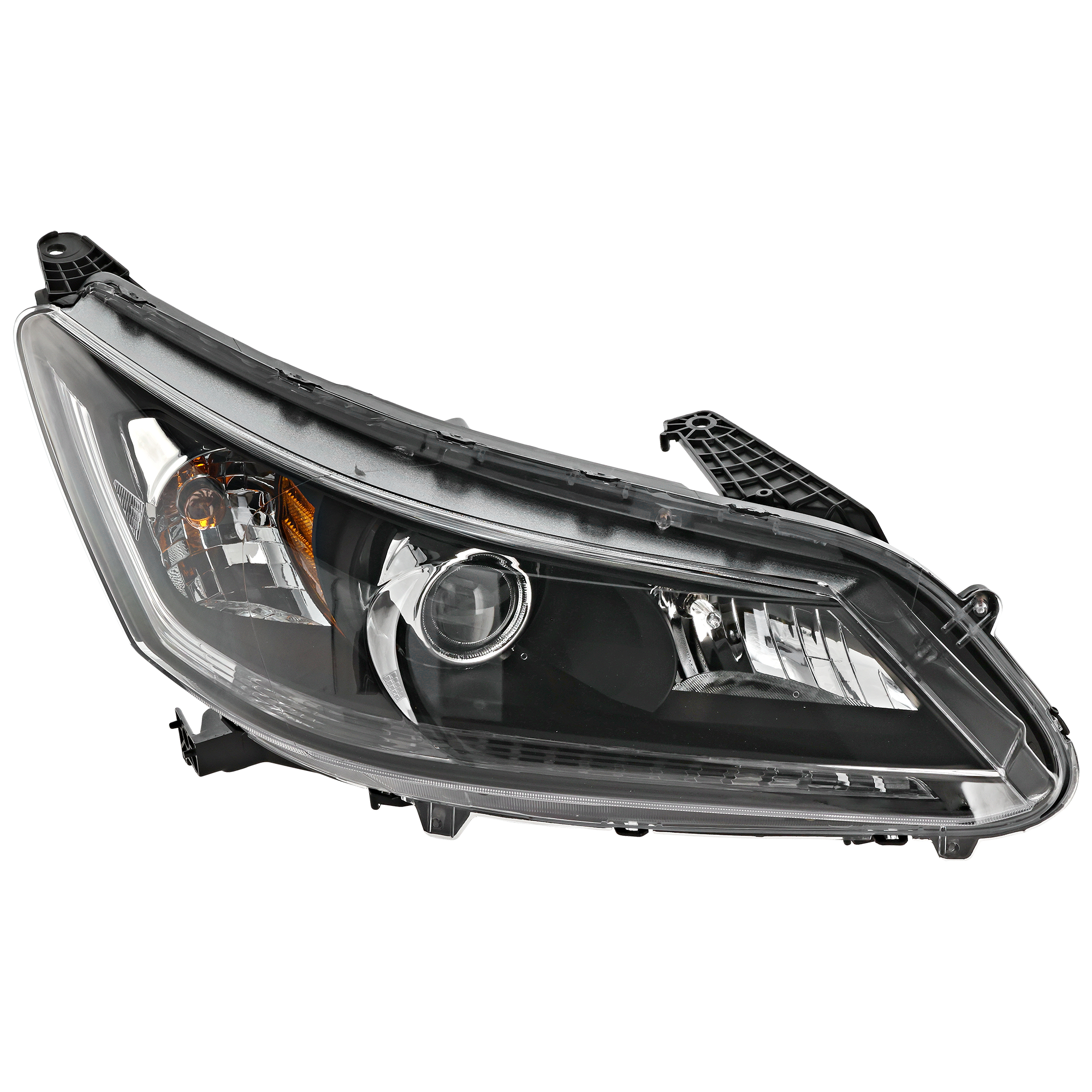 Driver and Passenger Side Headlights, with Bulbs, Halogen, Sedan, with 4 Cylinder Engine