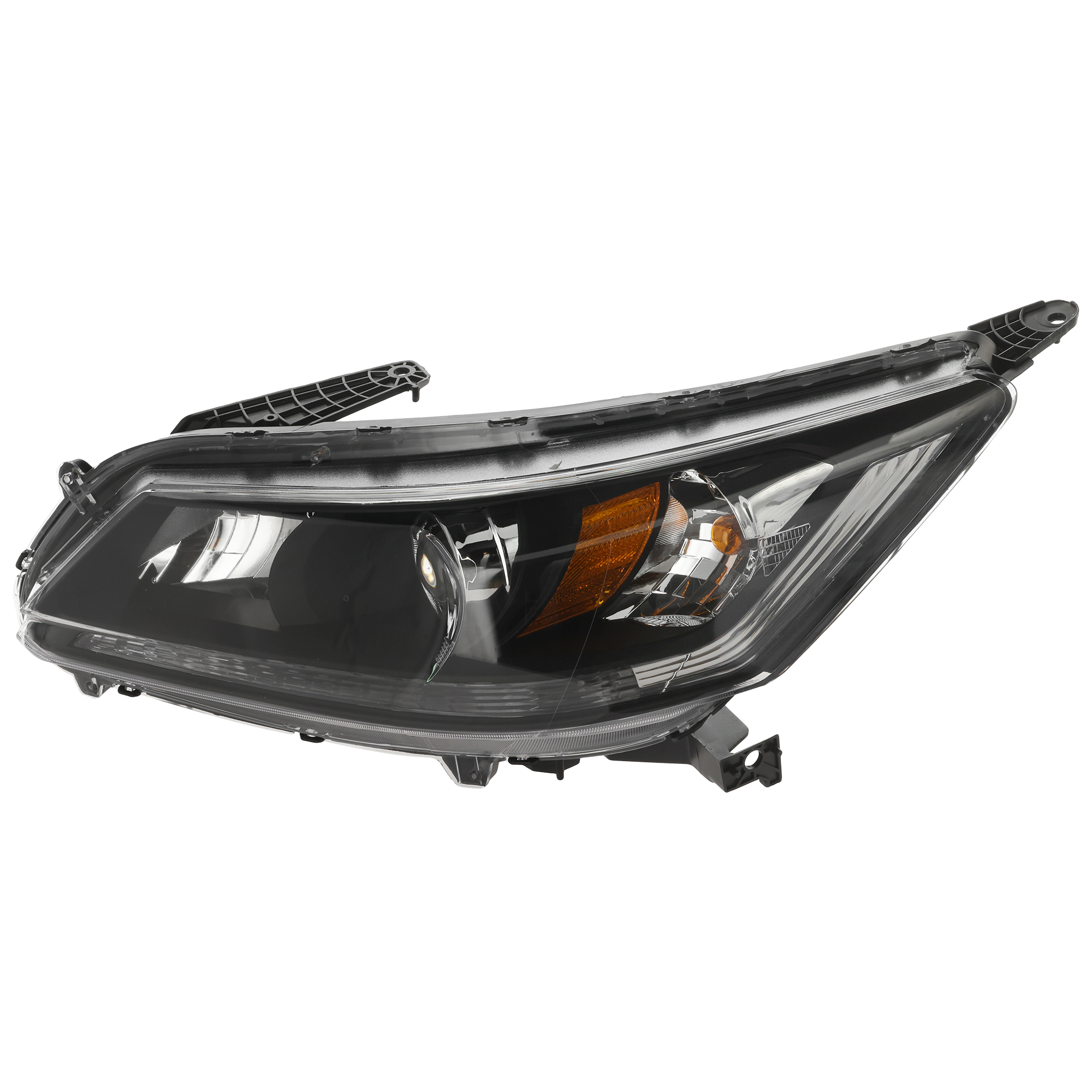 Driver and Passenger Side Headlights, with Bulbs, Halogen, Sedan, with 4 Cylinder Engine
