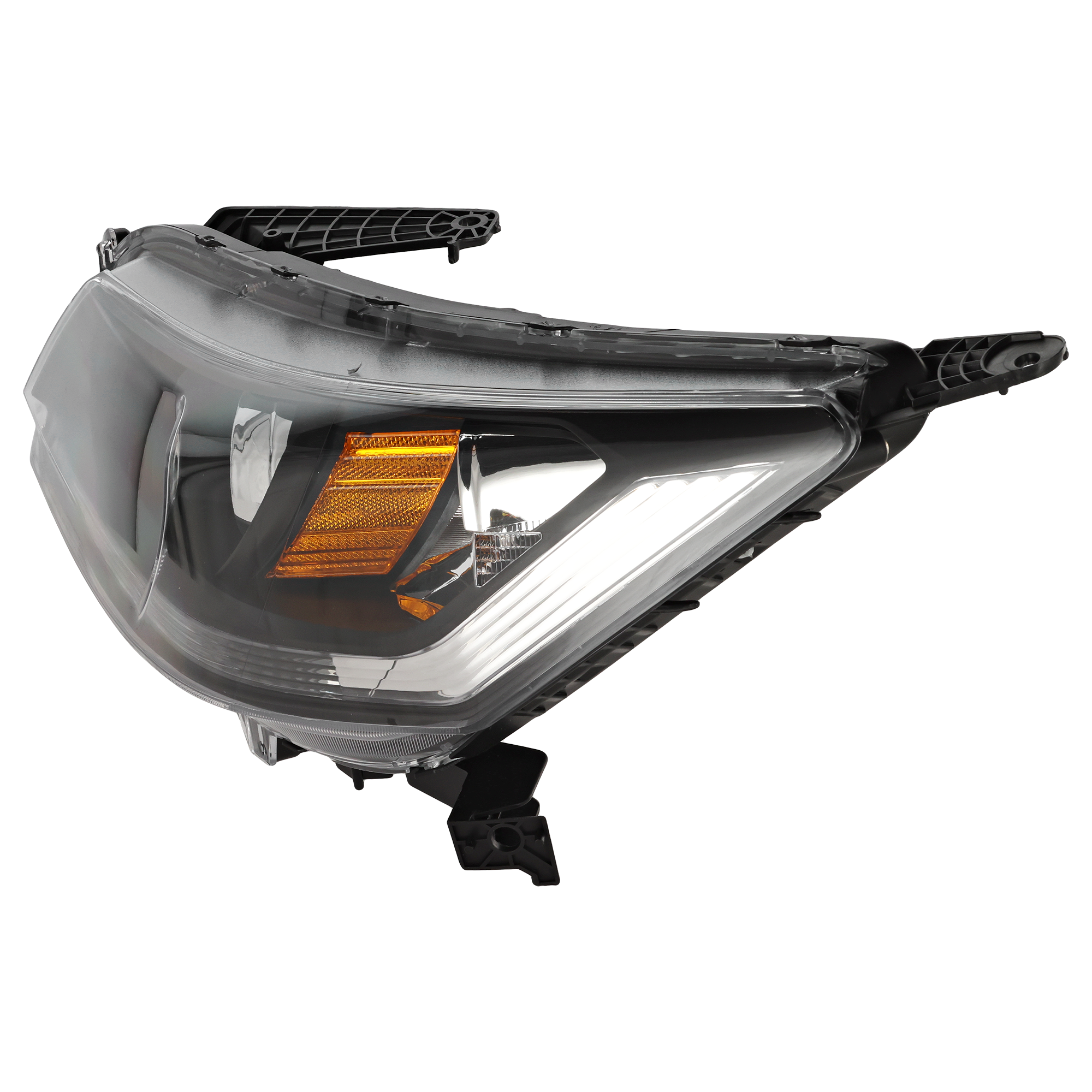 Driver and Passenger Side Headlights, with Bulbs, Halogen, Sedan, with 4 Cylinder Engine