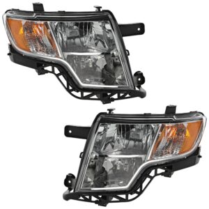 Driver and Passenger Side Headlights, with Bulbs, Halogen, Sport Utility, CAPA Certified