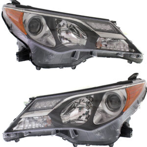 Driver and Passenger Side Headlights, with Bulbs, Halogen, USA Built Vehicle