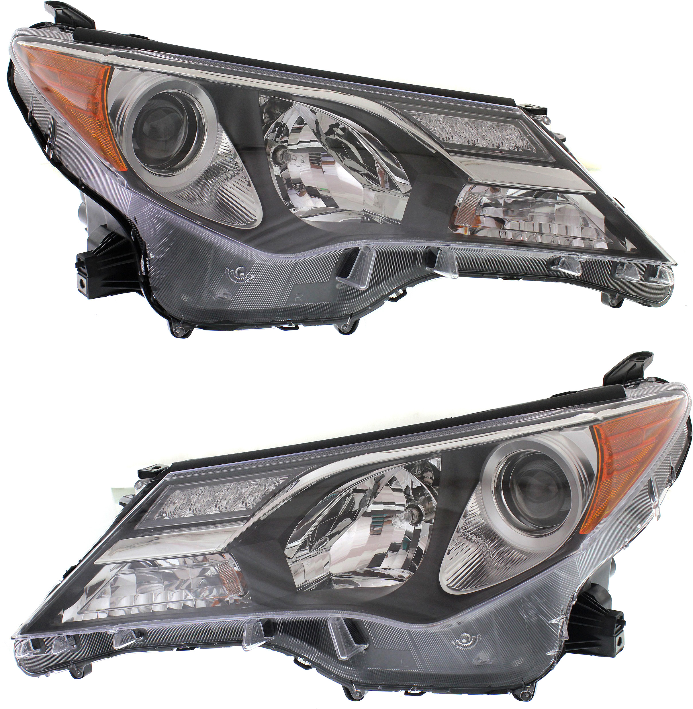 Driver and Passenger Side Headlights, with Bulbs, Halogen, USA Built Vehicle