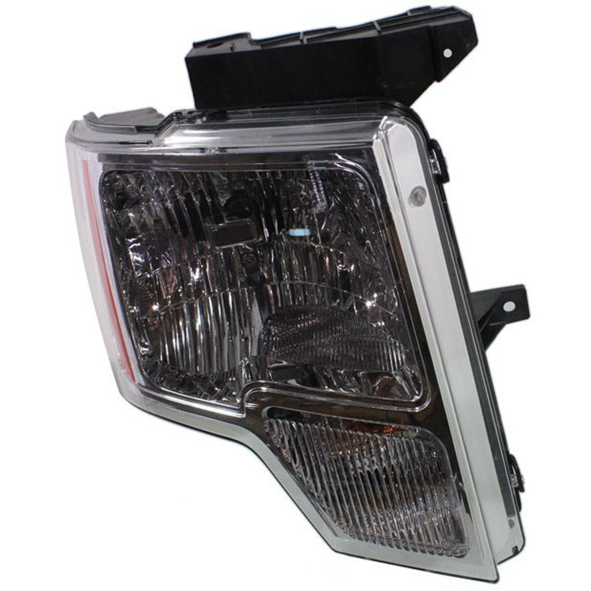 Driver and Passenger Side Headlights, with Bulbs, Halogen, with Chrome Trim