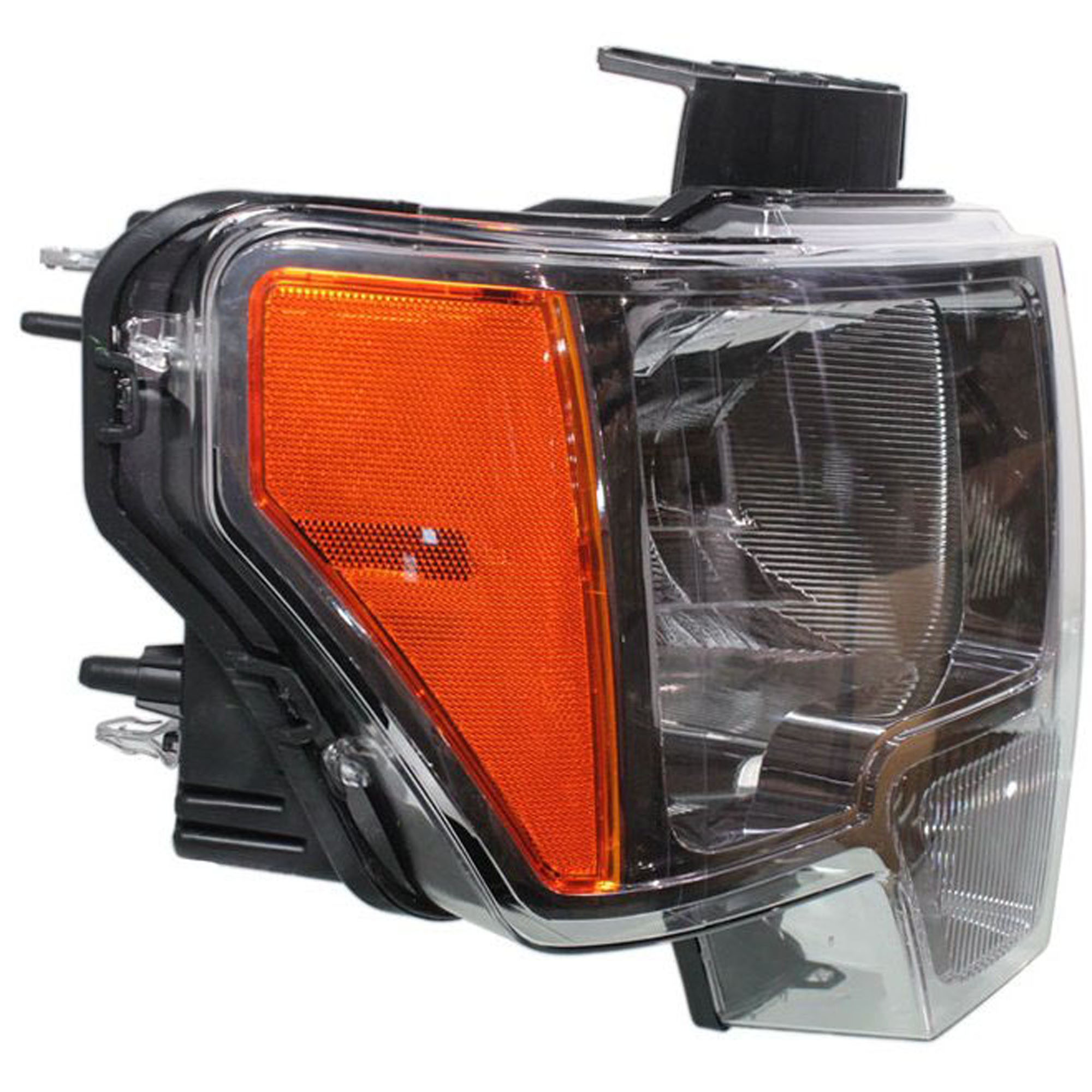 Driver and Passenger Side Headlights, with Bulbs, Halogen, with Chrome Trim